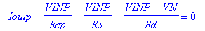 -`Iошp`-VINP/Rcp-VINP/R3-(VINP-VN)/Rd = 0
