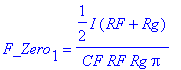 F_Zero[1] = 1/2*I*(RF+Rg)/CF/RF/Rg/Pi