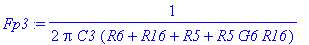 Fp3 := 1/(2*Pi*C3*(R6+R16+R5+R5*G6*R16))
